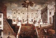 TASSI, Agostino Competition on the Capitoline Hill oil painting artist